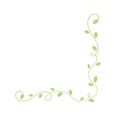 Flower corner frame vector design. Hand drawn floral corner borders.