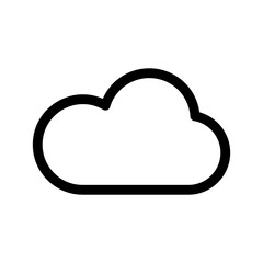 cloud icon or logo isolated sign symbol vector illustration - high quality black style vector icons
