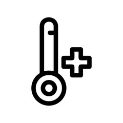 hot temperature icon or logo isolated sign symbol vector illustration - high quality black style vector icons
