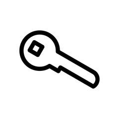 
key icon or logo isolated sign symbol vector illustration - high quality black style vector icons
