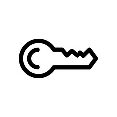 
key icon or logo isolated sign symbol vector illustration - high quality black style vector icons
