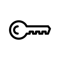 
key icon or logo isolated sign symbol vector illustration - high quality black style vector icons
