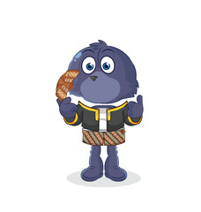 seal Javanese character. cartoon mascot vector