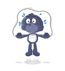 seal jump rope exercise. character vector