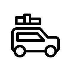 road trip icon or logo isolated sign symbol vector illustration - high quality black style vector icons
