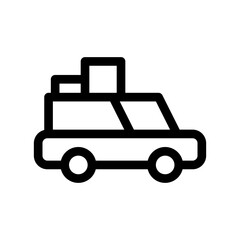 road trip icon or logo isolated sign symbol vector illustration - high quality black style vector icons
