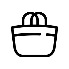 shopping bag icon or logo isolated sign symbol vector illustration - high quality black style vector icons
