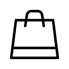 shopping bag icon or logo isolated sign symbol vector illustration - high quality black style vector icons
