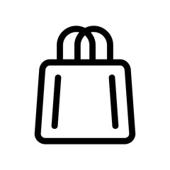 shopping bag icon or logo isolated sign symbol vector illustration - high quality black style vector icons
