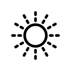 sun icon or logo isolated sign symbol vector illustration - high quality black style vector icons
