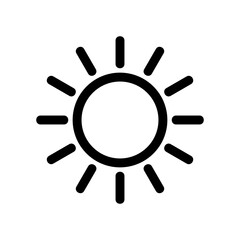 sun icon or logo isolated sign symbol vector illustration - high quality black style vector icons
