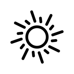 sun icon or logo isolated sign symbol vector illustration - high quality black style vector icons
