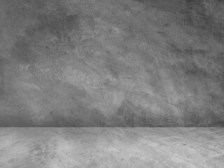 Concrete wall background for displaying products in 3d.