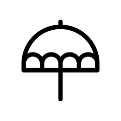 umbrella icon or logo isolated sign symbol vector illustration - high quality black style vector icons
