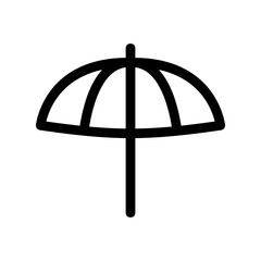 umbrella icon or logo isolated sign symbol vector illustration - high quality black style vector icons
