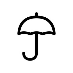 umbrella icon or logo isolated sign symbol vector illustration - high quality black style vector icons
