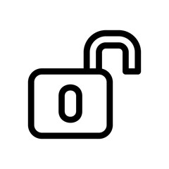 unlocked icon or logo isolated sign symbol vector illustration - high quality black style vector icons
