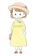 森ガール　イエロー