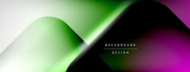 Vector abstract line background with glowing effects and shadows. Vector Illustration For Wallpaper, Banner, Background, Card, Book Illustration, landing page