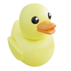3D Illustration Rubber Duck
