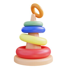 3D Illustration Stacking