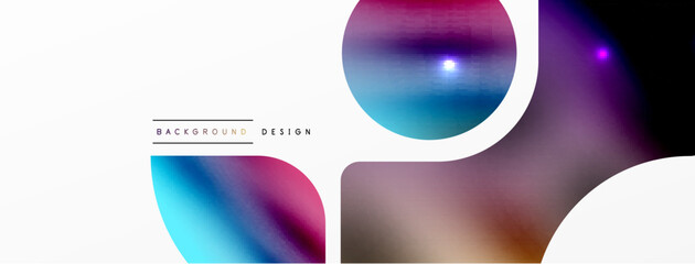 Transparent effects geometric abstract background. Minimalist wallpaper, banner, background or landing