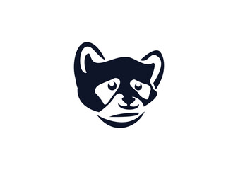 Cat face icon logo vector illustration design template. Pet logo concept.