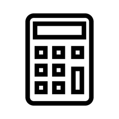 calculator icon or logo isolated sign symbol vector illustration - high quality black style vector icons
