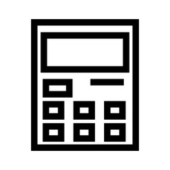 calculator icon or logo isolated sign symbol vector illustration - high quality black style vector icons
