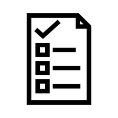 check list icon or logo isolated sign symbol vector illustration - high quality black style vector icons
