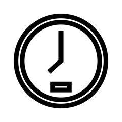 clock icon or logo isolated sign symbol vector illustration - high quality black style vector icons