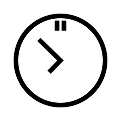 clock icon or logo isolated sign symbol vector illustration - high quality black style vector icons
