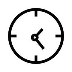 clock icon or logo isolated sign symbol vector illustration - high quality black style vector icons
