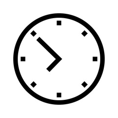 clock icon or logo isolated sign symbol vector illustration - high quality black style vector icons
