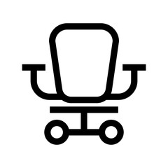 desk chair icon or logo isolated sign symbol vector illustration - high quality black style vector icons
