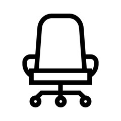 desk chair icon or logo isolated sign symbol vector illustration - high quality black style vector icons
