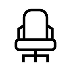 desk chair icon or logo isolated sign symbol vector illustration - high quality black style vector icons
