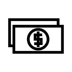 Fototapeta premium dollar icon or logo isolated sign symbol vector illustration - high quality black style vector icons 