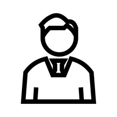 employee icon or logo isolated sign symbol vector illustration - high quality black style vector icons
