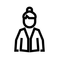 employee icon or logo isolated sign symbol vector illustration - high quality black style vector icons
