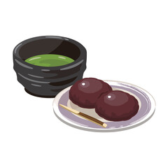 お茶　こしあん　おはぎ3
