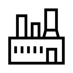 factory icon or logo isolated sign symbol vector illustration - high quality black style vector icons
