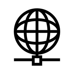 global network icon or logo isolated sign symbol vector illustration - high quality black style vector icons
