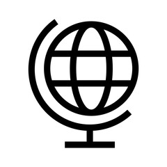Obraz premium global network icon or logo isolated sign symbol vector illustration - high quality black style vector icons 