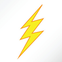 Minimalist vector of thunder blaze.