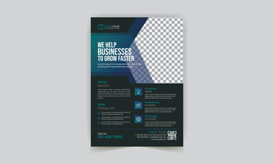 Corporate modern business flyer template