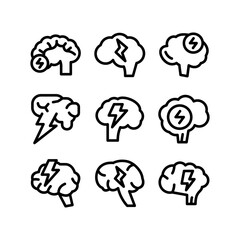 brainstorm icon or logo isolated sign symbol vector illustration - high quality black style vector icons
