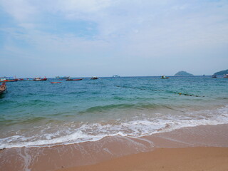 Fototapeta na wymiar Sea in Thailand , sea in summer