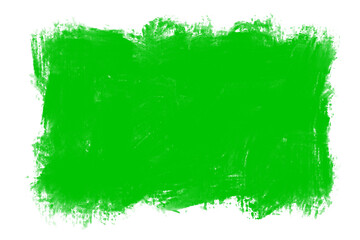 GREEN Watercolor SQUARE with modern brush style with colorful decoration for your template.