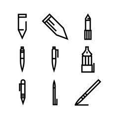 pen icon or logo isolated sign symbol vector illustration - high quality black style vector icons
